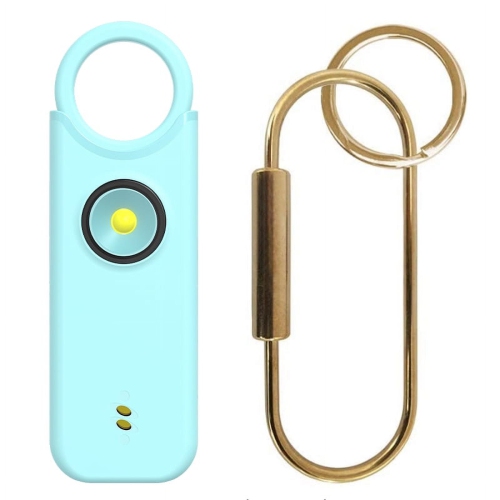 Safety Alarm Keychain: 2-in-1 Vibration and Sound Alarm, 135 dB Emergency Whistle with Flashlight, Portable Self-Defense – Ideal Gift for Travel,