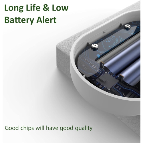 110dB Smart Water Leak Detector / Flood Alarm - WiFi Connectivity, Adjustable Alarm, App Alerts, Home Security, Basement Protection, Kitchen and