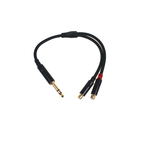 Yorkville Sound Link Audio Premium 1/4-Inch TRS-M to 2x RCA Female Y-Cable