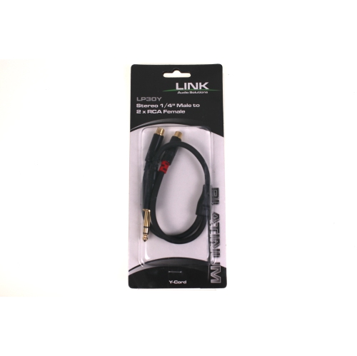 Yorkville Sound Link Audio Premium 1/4-Inch TRS-M to 2x RCA Female Y-Cable