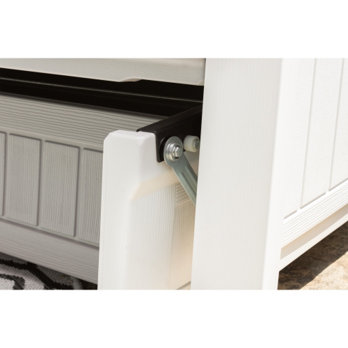 Suncast - Adirondack Glider w/Console - Dove Gray