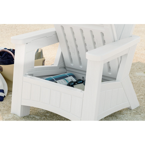 Suncast - Adirondack Chair w/Storage - Ice Cube
