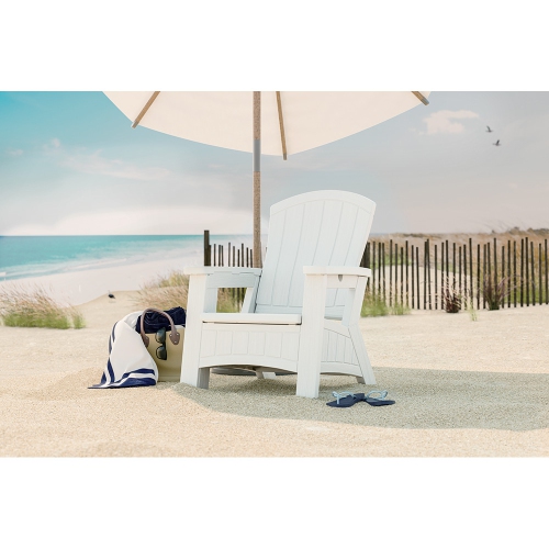 Suncast - Adirondack Chair w/Storage - Ice Cube