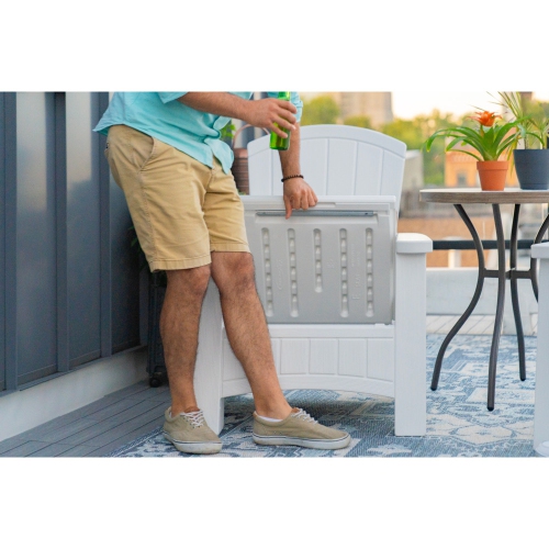 Suncast - Adirondack Chair w/Storage - Ice Cube
