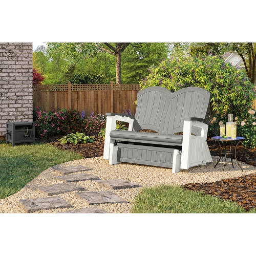 Suncast - Fauteuil coulissant Adirondack - Gris colombe
