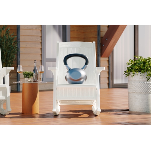 Suncast - Chaise berçante avec rangement - Ice Cube