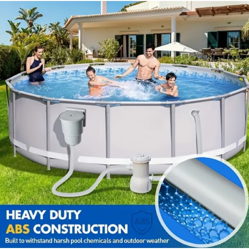 Heavy-Duty PVC Wall-Mounted Skimmer for Above-Ground Pools - Universal Fit for All Standard Pool Wall Openings, Ideal for In-Ground Pool Surfaces,