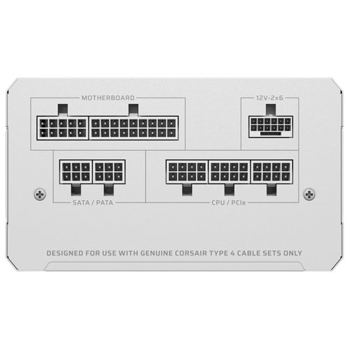 Corsair RM850e 850-Watt ATX 3.1 Fully Modular Power Supply - White