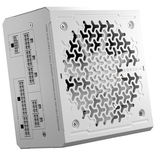 Corsair RM850e 850-Watt ATX 3.1 Fully Modular Power Supply - White