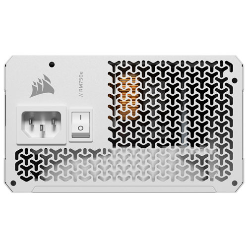 Bloc d'alimentation entièrement modulaire ATX 3.1 de 750 W RM750e de Corsair - Blanc