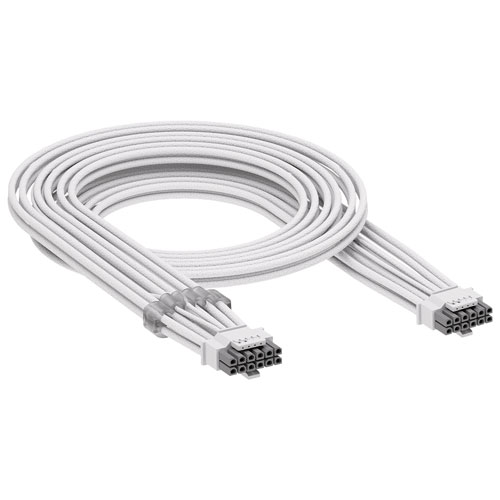 Bloc d'alimentation entièrement modulaire ATX 3.1 de 750 W RM750e de Corsair - Blanc