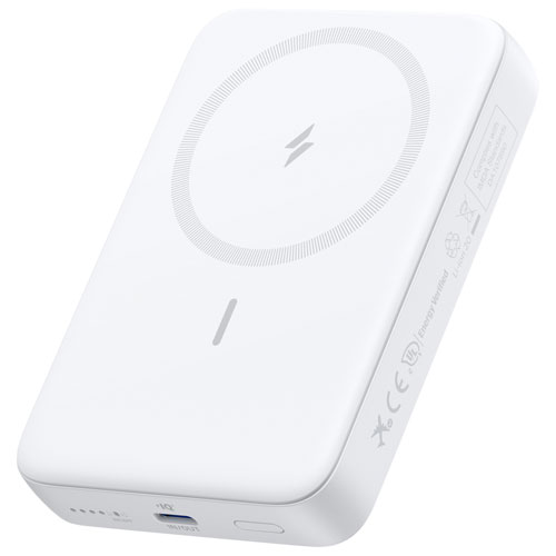 新品 Anker Zolo Power Bank 10000mAh ホワイト Anker ZOLO 10000 mAh Wireless Magnetic Portable Power Bank