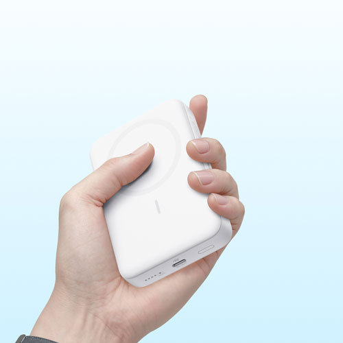 Chargeur portable magnétique sans fil de 10 000 mAh ZOLO d'Anker - Blanc