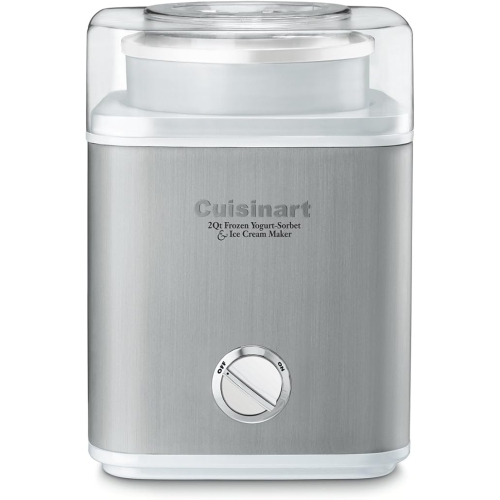 Cuisinart Pure Indulgence 2-Quart Frozen Yogurt, Ice Cream & Sorbet Maker – Silver, Fully Automatic
