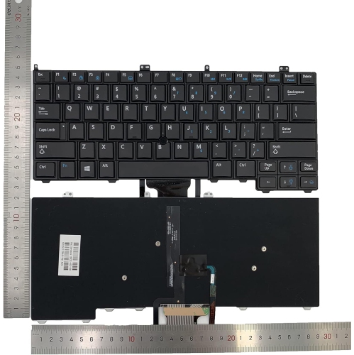 LIXSUNTEK Laptop Replacement US Layout with Backlit with Pointer Keyboard for Dell Latitude E7440 E7240 E7420 Black