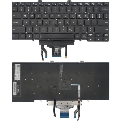 LIXSUNTEK Replacement Keyboard for Dell Latitude 3400 5400 5401 5410 5411 7400 7410 Series Laptop with Backlit with Pointer US Layout（Does NOT Fit