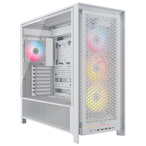 Corsair 5000D ARGB Mid-Tower ATX Computer Case - White