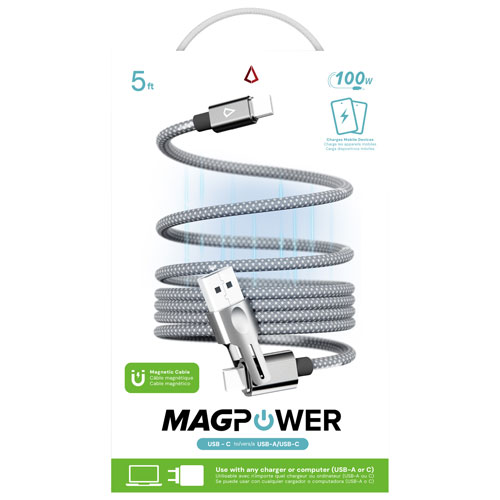 LBT MagPower Multi-Tip 1.52m USB-A and USB-C/USB-C Cable