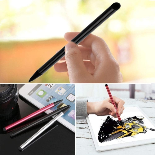 Black stylus pen for universal touch screen devices - compatible with iPad, Samsung Galaxy, smartphones