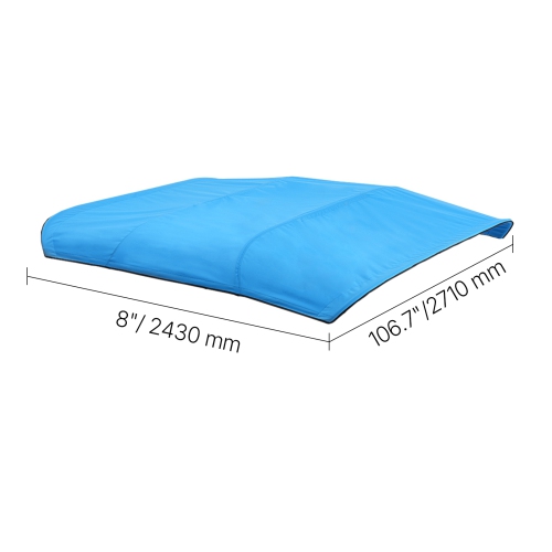 VEVOR 4 Bow Boat Bimini Tops, 600D Polyester Canopy, Waterproof & Sun Protection Boat Awning Canopy with Storage Bag, Bimini Top Replacement,