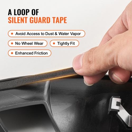 VEVOR 19 in Wheel Rim Cover Hubcaps, 2021-2023 Model Y Fully Fit Hubcap with Snap, Guard Tape & Valve Nozzle Hole, ABS & PC Hubcap with High Rigidity