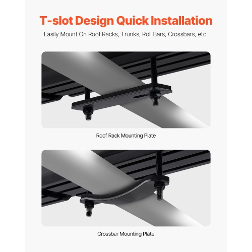VEVOR 4.5 Gal Roof Rack Water Tank, Multi-Dispensing Outdoor Tank with 2 Splash-Guard Panels & T-slot, High-Capacity Aluminum Tank with