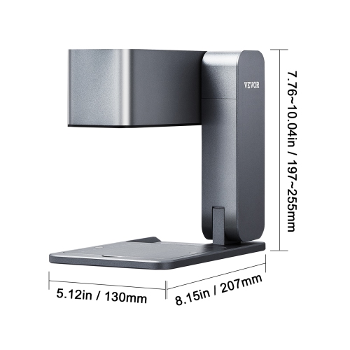 VEVOR 600 mm/s Portable Laser Engraver, 5W Handheld Engraving Machine, DIY Laser Engraver and Cutter Basic Set, for Mental, Blue Laser Wood, Leather,