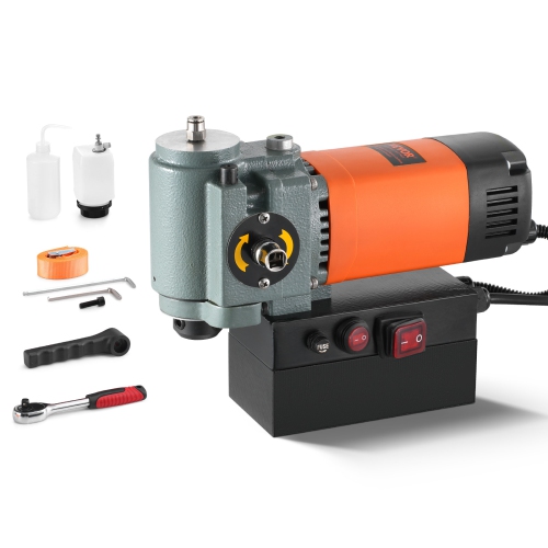 VEVOR 1300W Low Profile Mag Drill, Light Weight Portable Mag Drilling Machine with Cooling Device and Overload Protection, Mag Press for Equipment