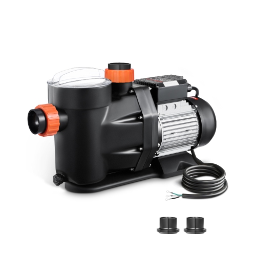 VEVOR  3 HP Above Ground Pool Pump, 149 Gpm Max Flow Single Speed Swimming Pool Pump, 220V 3450 Rpm 42 Ft Max Head Lift w Pp Shell Strainer Basket