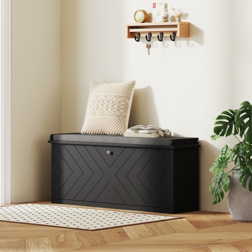 Banc à chaussures de HOMCOM, banc d'entrée avec tiroir rabattable, coussin de siège et tablette réglable pour 5-10 paires de chaussures pour couloir,