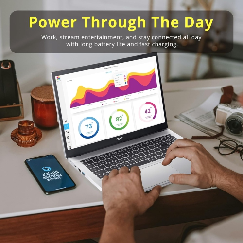 Acer Aspire 3 15.6" FHD Laptop, AMD Ryzen 7 7730U, 672GB Storage(512GB SSD + 160GB Docking Station Set),16GB DDR4 RAM, AMD Radeon Graphics, Backlit