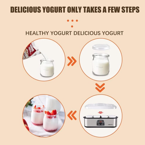 Moteur à yogourt probiotique, yaourtière probiotique avec réglage de la température, yaourtière 1400 ml, yaourtière multifonction pour usage