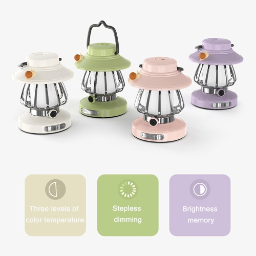 Snail Retro Camping Night Light Portable Rechargeable Night Light - Purple