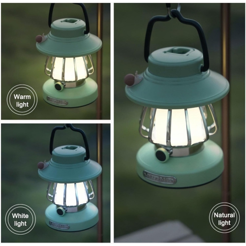 Snail Retro Camping Night Light Portable Rechargeable Night Light - Purple