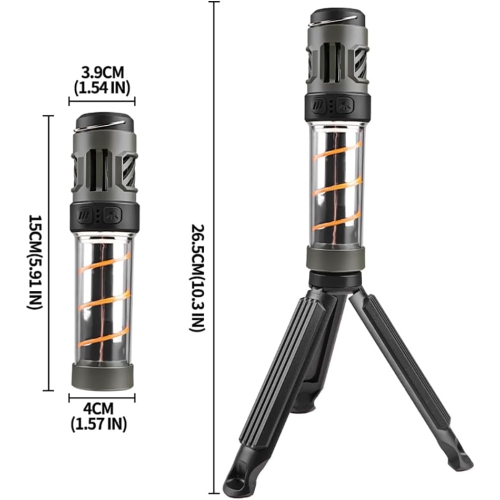 Portable LED Rechargeable Camping Light, IPX4 Waterproof Tent Light, LED Flashlight Survival Kit for Indoor and Outdoor Home Emergency Light