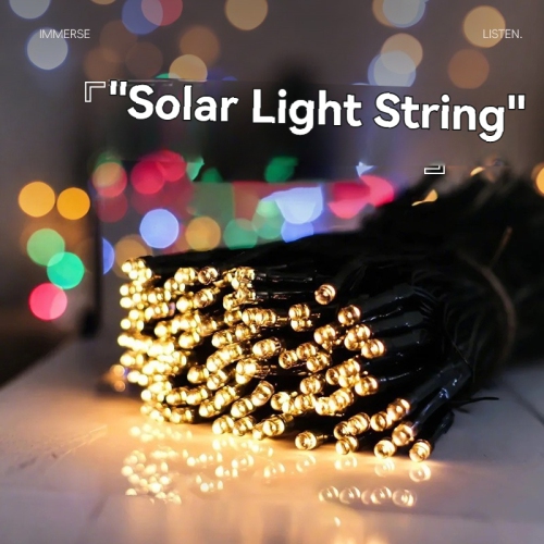 LED solar light string starry sky light outdoor waterproof lighting balcony garden camping lighting decorative light 8 modes - 120 lights