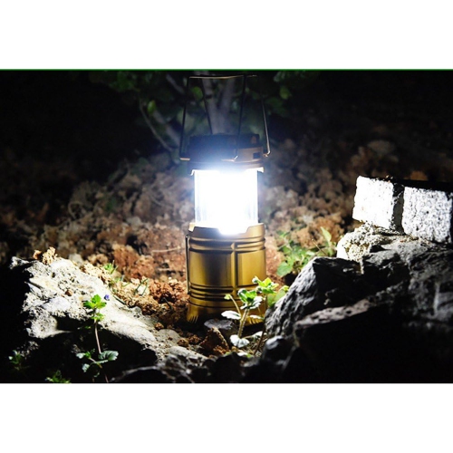 Camping light solar lantern multifunctional camping light tent light work light outdoor stretch lantern - black