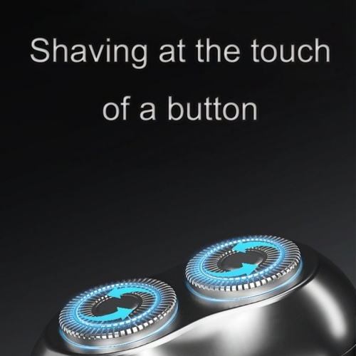 Mini rasoir électrique portatif à double lame lavable par USB Rasoir à barbe pour hommes