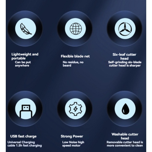 Electric shaver multifunctional travel portable full body washable razor usb charging beard shaver