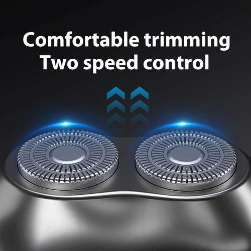 Men's beard trimmer, pocket size, self-sharpening head, washable, USB rechargeable, mini travel beard trimmer for men