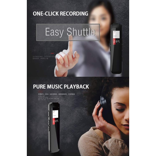 Recording pen HD professional noise reduction student mp3 lossless player recorder mini recorder - 32GB