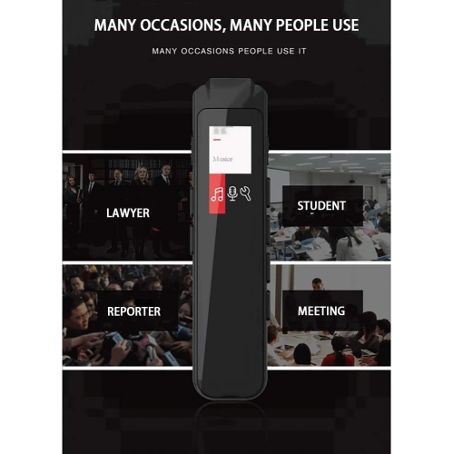 Recording pen HD professional noise reduction student mp3 lossless player recorder mini recorder - 32GB