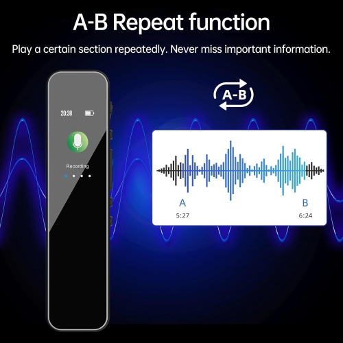 Digital Voice Recorder Voice activated recording and playback, voice recorder real time listening to voice recorder（No memory ）