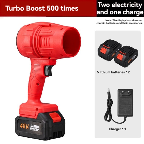 Cordless Turbo Power Blower - Super Storm Dust Removal | Lithium Battery Handheld Blower | Industrial Grade Leaf Blower / Snowstorm Blower(5 Cells,