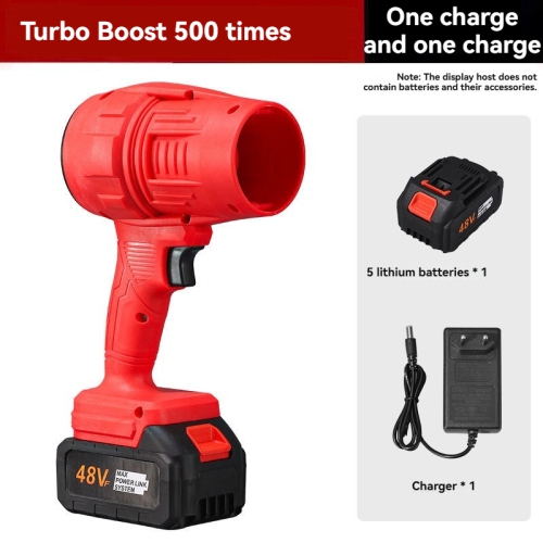 Cordless Turbo Power Blower - Super Storm Dust Removal | Lithium Battery Handheld Blower | Industrial Grade Leaf Blower / Snowstorm Blower(5 Cells,