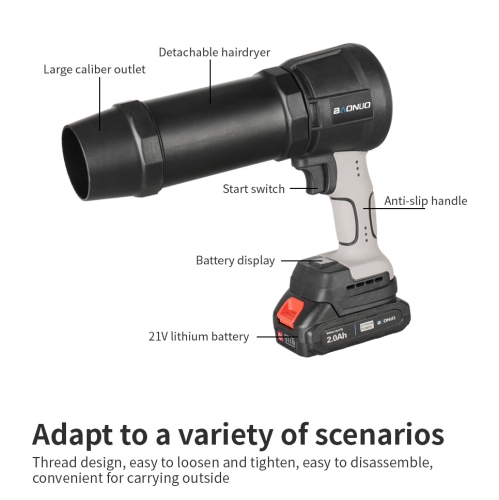 Lithium battery handheld blower - 13000RPM strong storm | 50m/s super wind speed | wireless and portable | dust removal/snow blowing/leaf