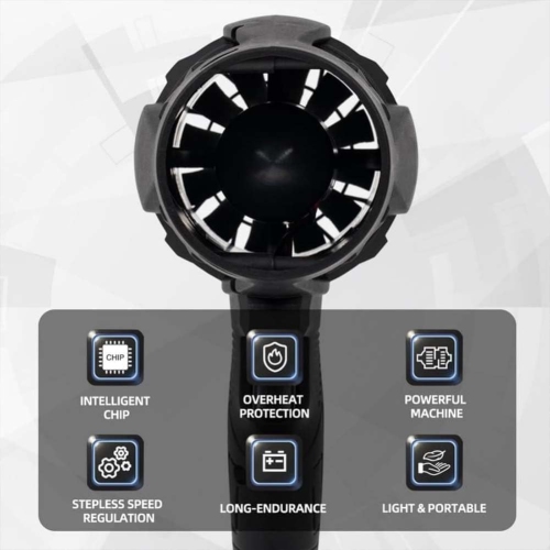 [One batteries, one charger, long battery life] Powerful lithium-ion battery hair dryer, high-power turbocharged leaf blower, portable handheld snow