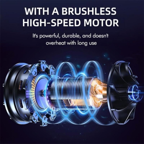 Cordless high-power lithium-ion battery hair dryer with long battery life, turbocharged leaf blower, portable handheld snow blower