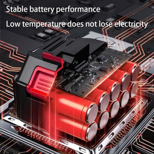 [Two batteries, one charger, long battery life] Powerful lithium-ion battery hair dryer, high-power turbocharged leaf blower, portable handheld snow