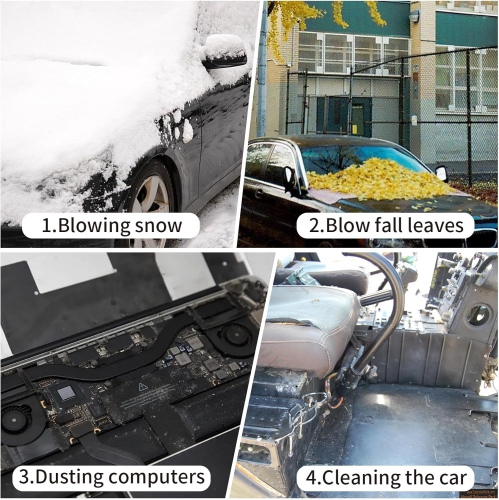 Cordless Turbo Power Blower - Super Storm Dust Removal | Lithium Battery Handheld Blower | Industrial Grade Leaf Blower / Snowstorm Blower(5 Cells,